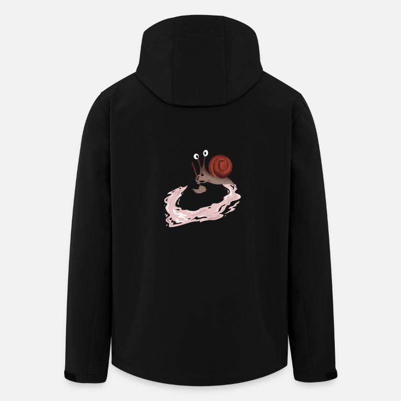 Idiot Snail cadeau - Veste softshell homme en polyester recyclé Stanley/Stella - noir