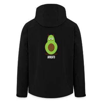 Katze Weihnachten Geschenk Kätzchen verspielt miau - Recycelte Männer Softshell-Jacke von Stanley/Stella - Schwarz - Hinten - AI Model Male 185 light (185cm)