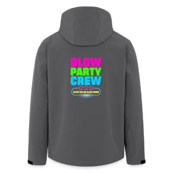 Glow party crew - Veste softshell homme en polyester recyclé Stanley/Stella - noir - Dos - AI Model Male 185 light (185cm)