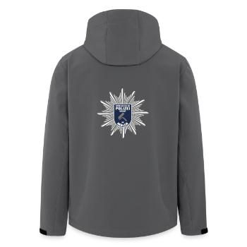 Ihr Maler. Schneller als die Polizei. Geschenk. - Recycelte Männer Softshell-Jacke von Stanley/Stella - Schwarz - Hinten - AI Model Male 185 light (185cm)