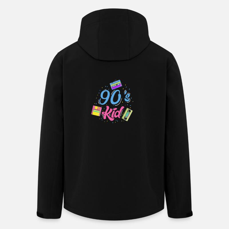 90's Kid gift - Men’s Recycled Softshell Jacket by Stanley/Stella - black