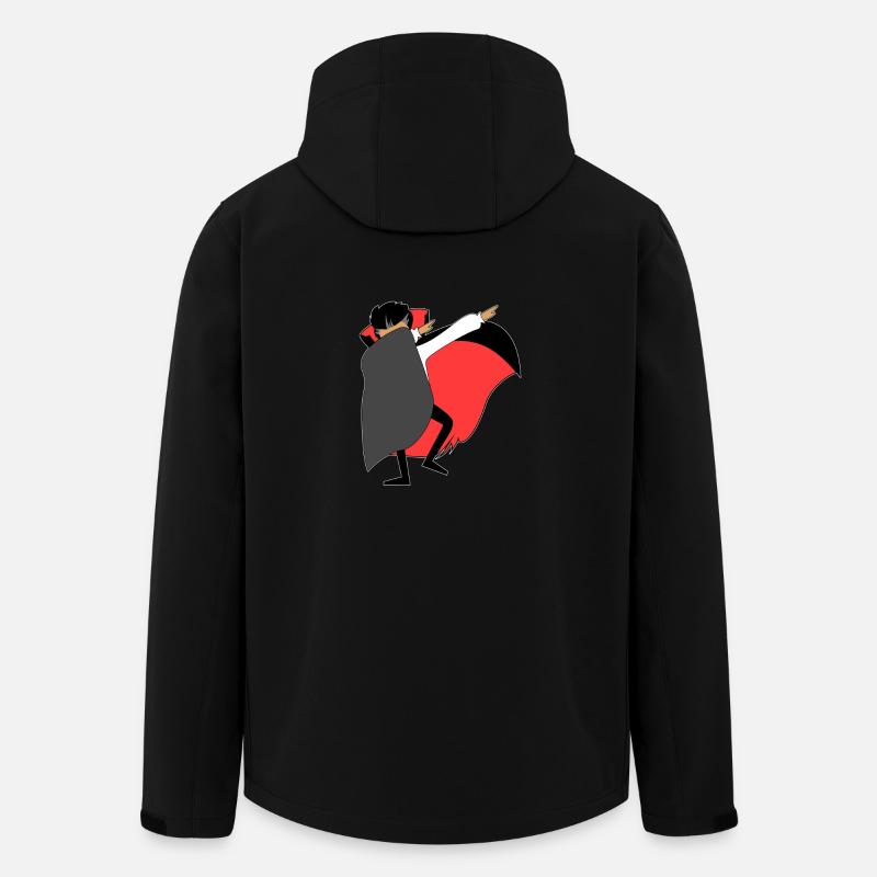 tamponnant Vampire - Veste softshell homme en polyester recyclé Stanley/Stella - noir