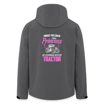 princesse agriculteur poison tracteur - Veste softshell homme en polyester recyclé Stanley/Stella - noir - Dos - AI Model Male 185 light (185cm)