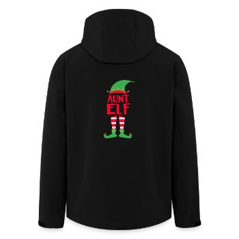 Aunt Tante Elf - Weihnachten Familie Geschenk Xmas - Recycelte Männer Softshell-Jacke von Stanley/Stella - Schwarz - Hinten - AI Model Male 185 light (185cm)