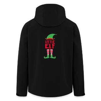 Little Elf - Weihnachten Familie Geschenk Xmas - Recycelte Männer Softshell-Jacke von Stanley/Stella - Schwarz - Hinten - AI Model Male 185 light (185cm)