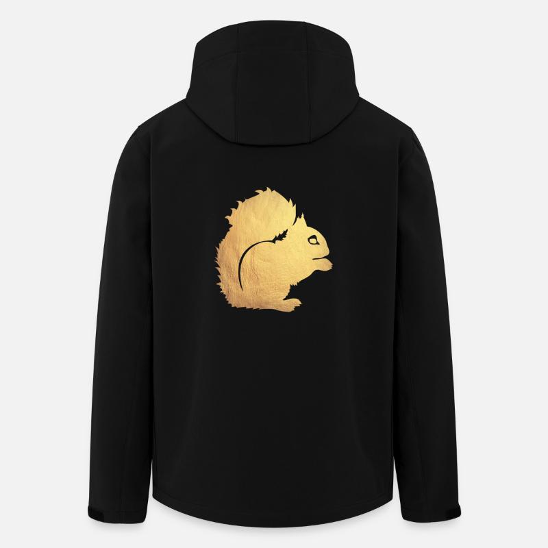 gold eichhörnchen - Recycelte Männer Softshell-Jacke von Stanley/Stella - Schwarz