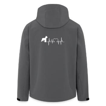 Giant Schnauzer Gift Shirt - Men’s Recycled Softshell Jacket by Stanley/Stella - black - Back - AI Model Male 185 light (185cm)