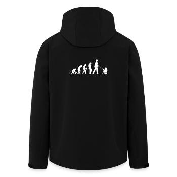 Pudel Geschenk Shirt - Recycelte Männer Softshell-Jacke von Stanley/Stella - Schwarz - Hinten - AI Model Male 185 light (185cm)