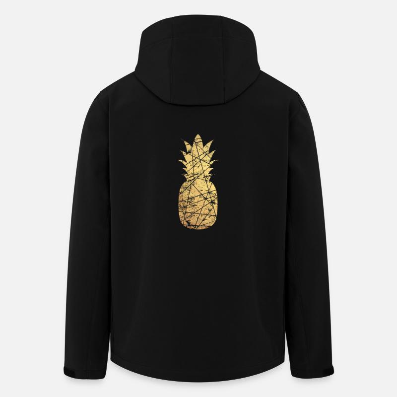 gold ananas - Recycelte Männer Softshell-Jacke von Stanley/Stella - Schwarz