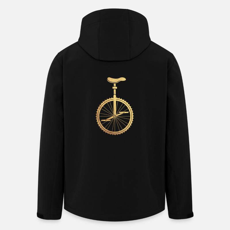 Gold Einrad - Recycelte Männer Softshell-Jacke von Stanley/Stella - Schwarz