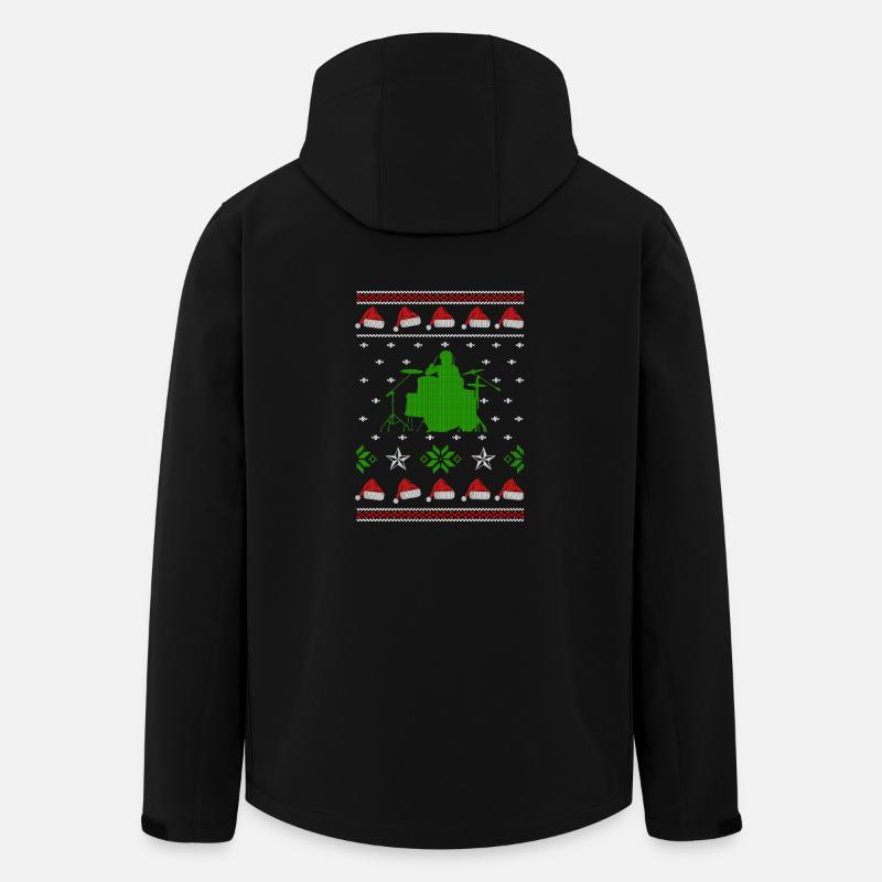 batteur laid cavalier noël - Veste softshell homme en polyester recyclé Stanley/Stella - noir