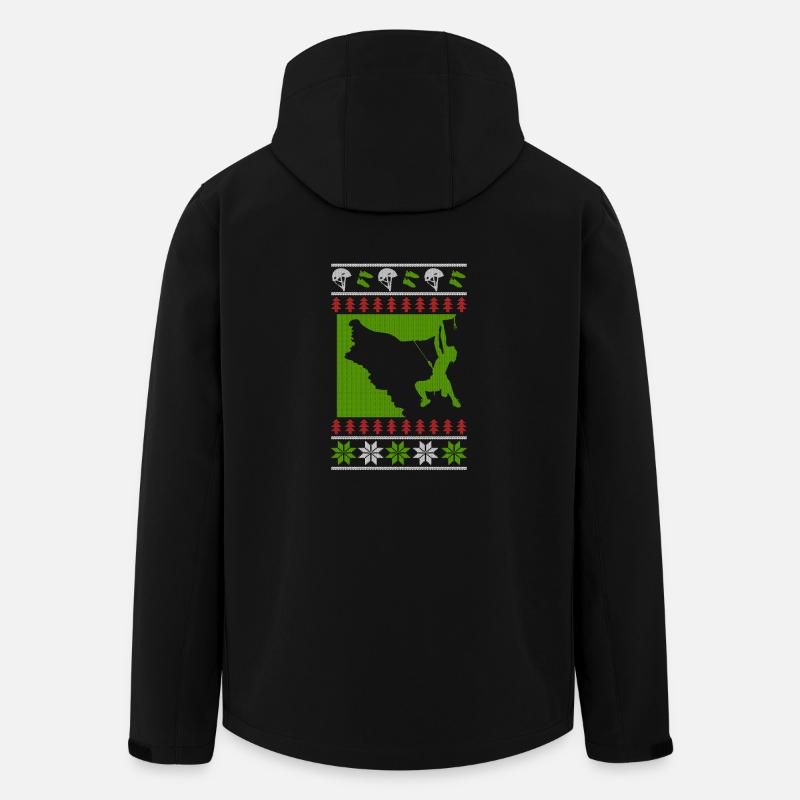 Escalade Bouldering laid de Noël - Veste softshell homme en polyester recyclé Stanley/Stella - noir