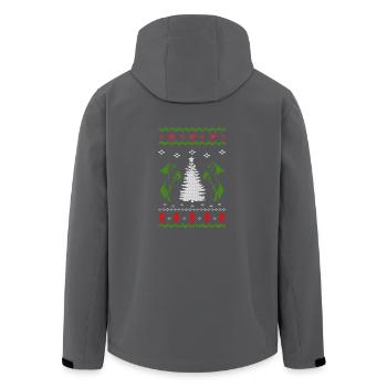 Pferd Ugly Christmas Jumper Gift - Recycelte Männer Softshell-Jacke von Stanley/Stella - Schwarz - Hinten - AI Model Male 185 light (185cm)
