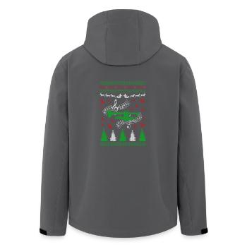 Trumpet Ugly Christmas Jumper - Recycelte Männer Softshell-Jacke von Stanley/Stella - Schwarz - Hinten - AI Model Male 185 light (185cm)