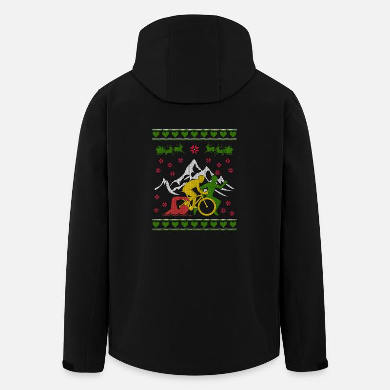 Triathlon Ugly Christmas Jumper - Recycelte Männer Softshell-Jacke von Stanley/Stella - Schwarz