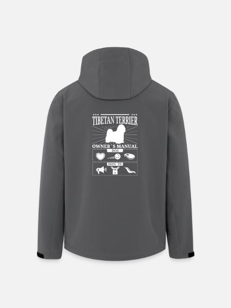 Tibet-Terrier Besitzer Geschenk - Recycelte Männer Softshell-Jacke von Stanley/Stella - Schwarz