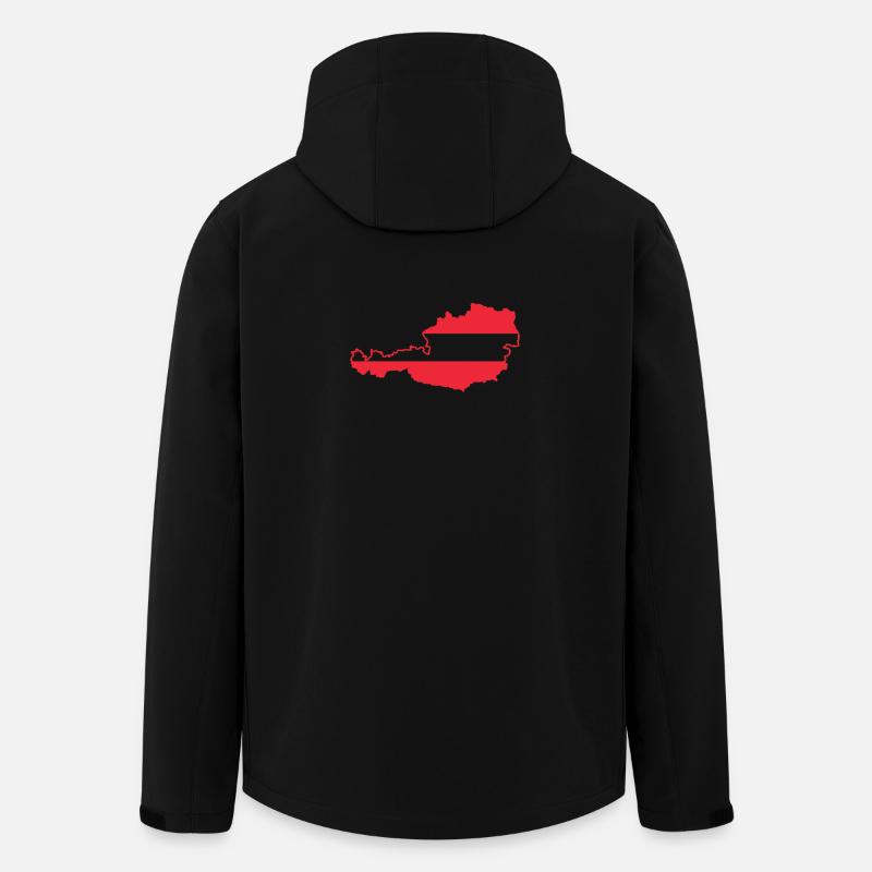 Österreich - Recycelte Männer Softshell-Jacke von Stanley/Stella - Schwarz
