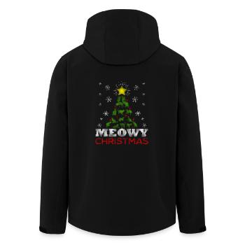 Meowy d'arbre de Noël T-shirt vilain - Veste softshell homme en polyester recyclé Stanley/Stella - noir - Dos - AI Model Male 185 light (185cm)