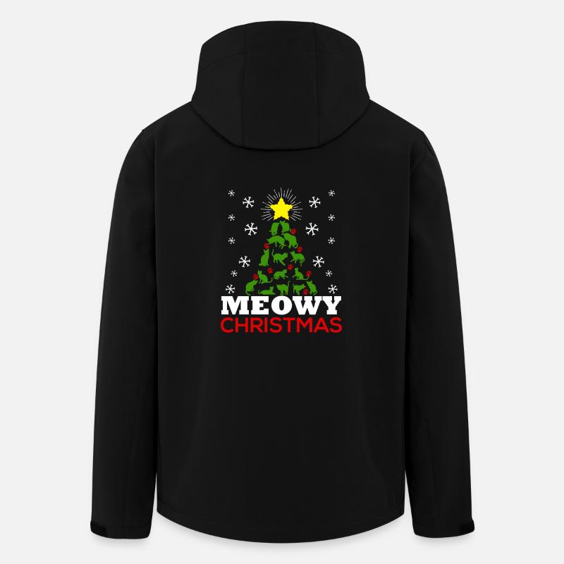 Meowy Arbre de Noël - Veste softshell homme en polyester recyclé Stanley/Stella - noir