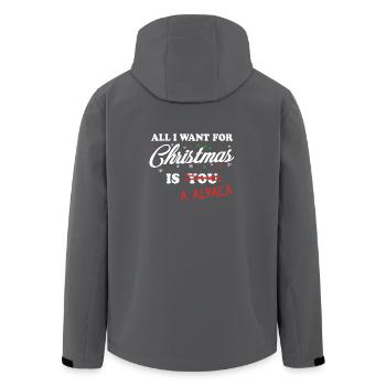 All I Want For Christmas is A Alpaca Alpacka - Recycelte Männer Softshell-Jacke von Stanley/Stella - Schwarz - Hinten - AI Model Male 185 light (185cm)