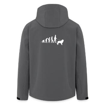 Leonberger Geschenk Shirt - Recycelte Männer Softshell-Jacke von Stanley/Stella - Schwarz - Hinten - AI Model Male 185 light (185cm)