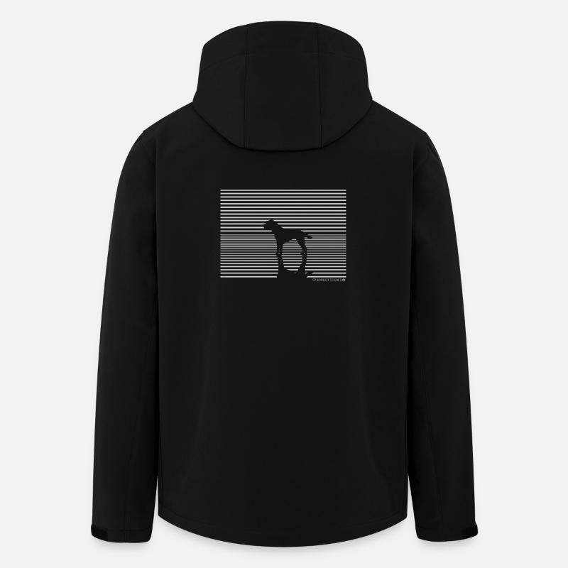 Border Terrier Dog T-Shirt Gift - Men’s Recycled Softshell Jacket by Stanley/Stella - black