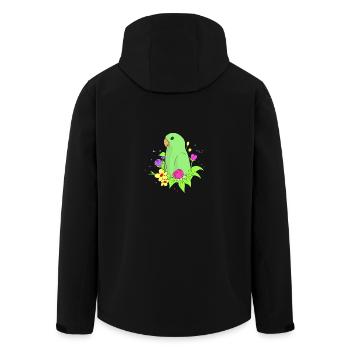Dwarf Parrot Parakeet Parrots Inseparable - Men’s Recycled Softshell Jacket by Stanley/Stella - black - Back - AI Model Male 185 light (185cm)