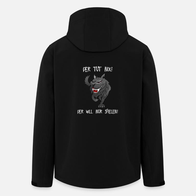 Faire chien rien - Veste softshell homme en polyester recyclé Stanley/Stella - noir