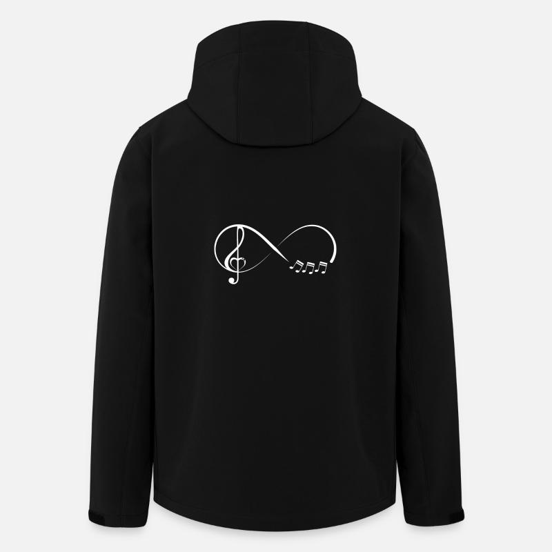 Infinity music gift - Men’s Recycled Softshell Jacket by Stanley/Stella - black