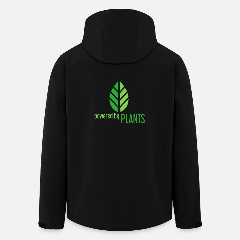 Powered by Plants - Recycelte Männer Softshell-Jacke von Stanley/Stella - Schwarz