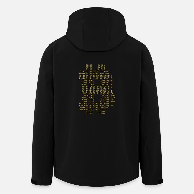 Bitcoin Code Blockchain Kryptowährung HODL - Recycelte Männer Softshell-Jacke von Stanley/Stella - Schwarz