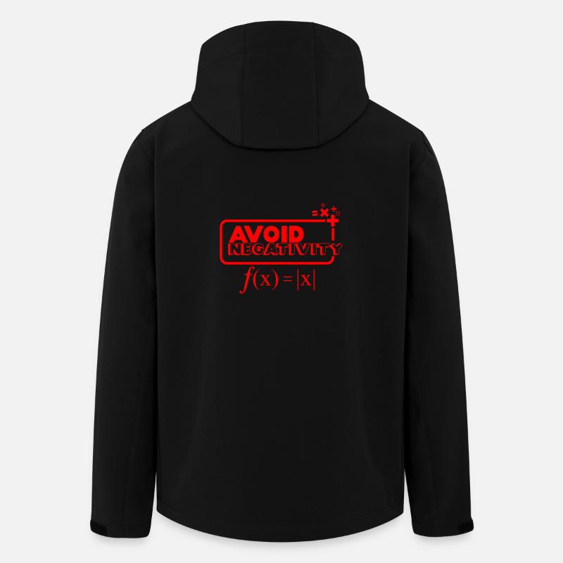 Avoid negativity - red - Men’s Recycled Softshell Jacket by Stanley/Stella - black