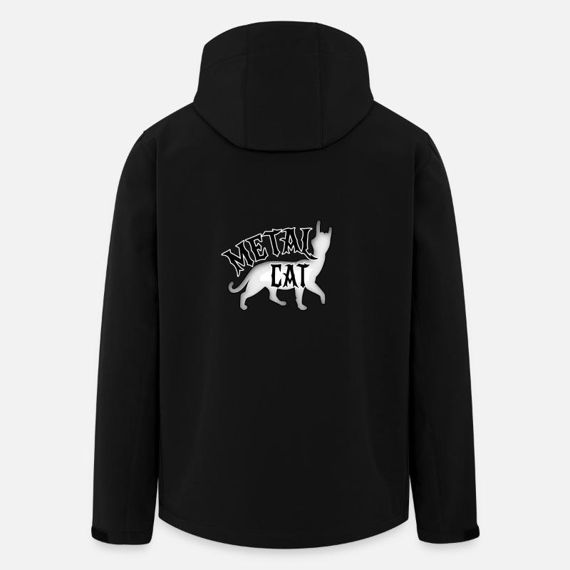 Metal Cat - Rock-Katze - Recycelte Männer Softshell-Jacke von Stanley/Stella - Schwarz