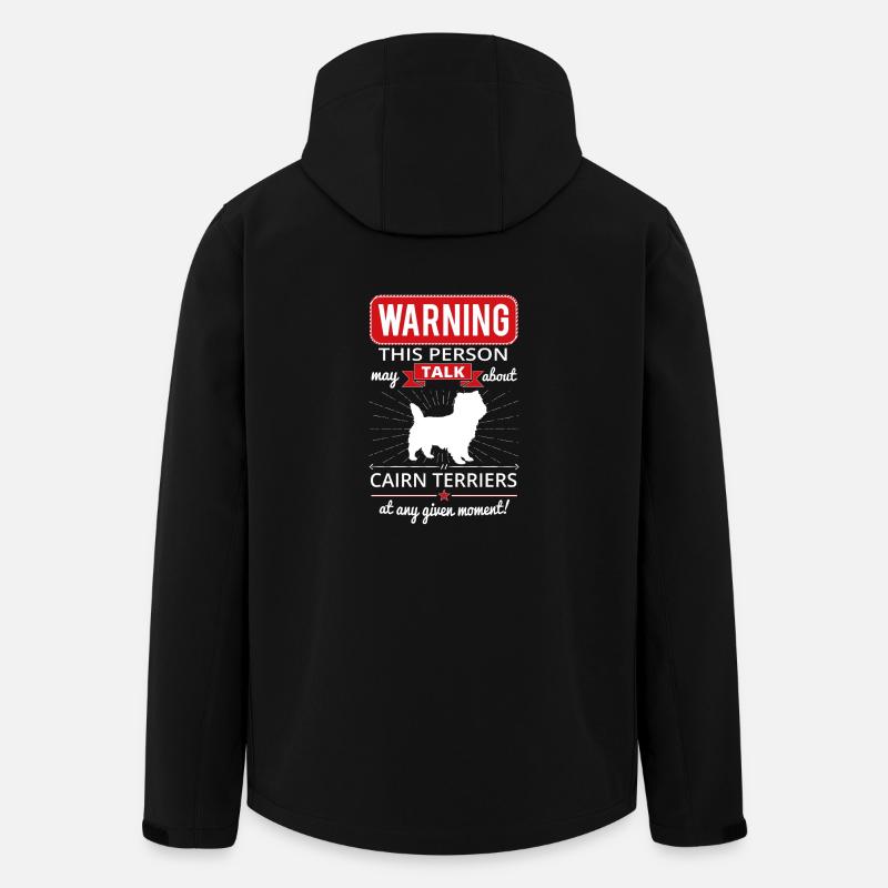 Cadeau Cairn Terrier Chemise - Veste softshell homme en polyester recyclé Stanley/Stella - noir