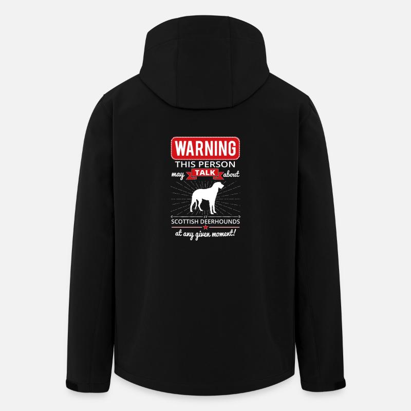 Schottischer Hirschhund Shirt Geschenk - Recycelte Männer Softshell-Jacke von Stanley/Stella - Schwarz