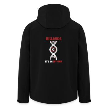 Billiards its in my DNA gift billiard player - Men’s Recycled Softshell Jacket by Stanley/Stella - black - Back - AI Model Male 185 light (185cm)