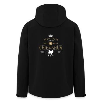 shirt de Chihuahua - Veste softshell homme en polyester recyclé Stanley/Stella - noir - Dos - AI Model Male 185 light (185cm)