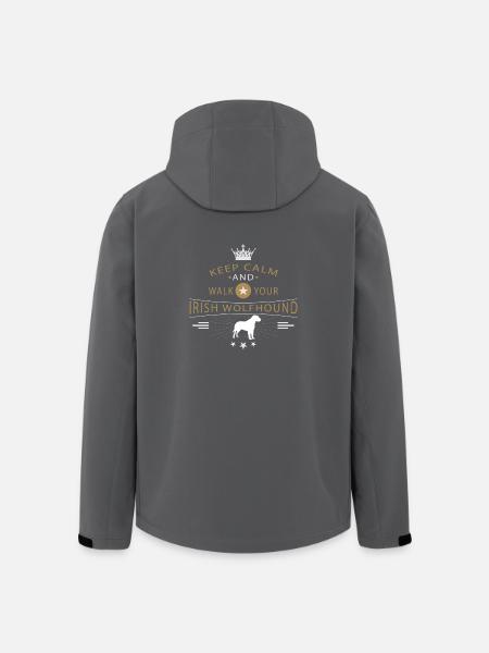 Irischer Wolfshund Shirt - Recycelte Männer Softshell-Jacke von Stanley/Stella - Schwarz