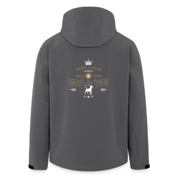 shirt fox terrier lisse - Veste softshell homme en polyester recyclé Stanley/Stella - noir - Dos - AI Model Male 185 light (185cm)