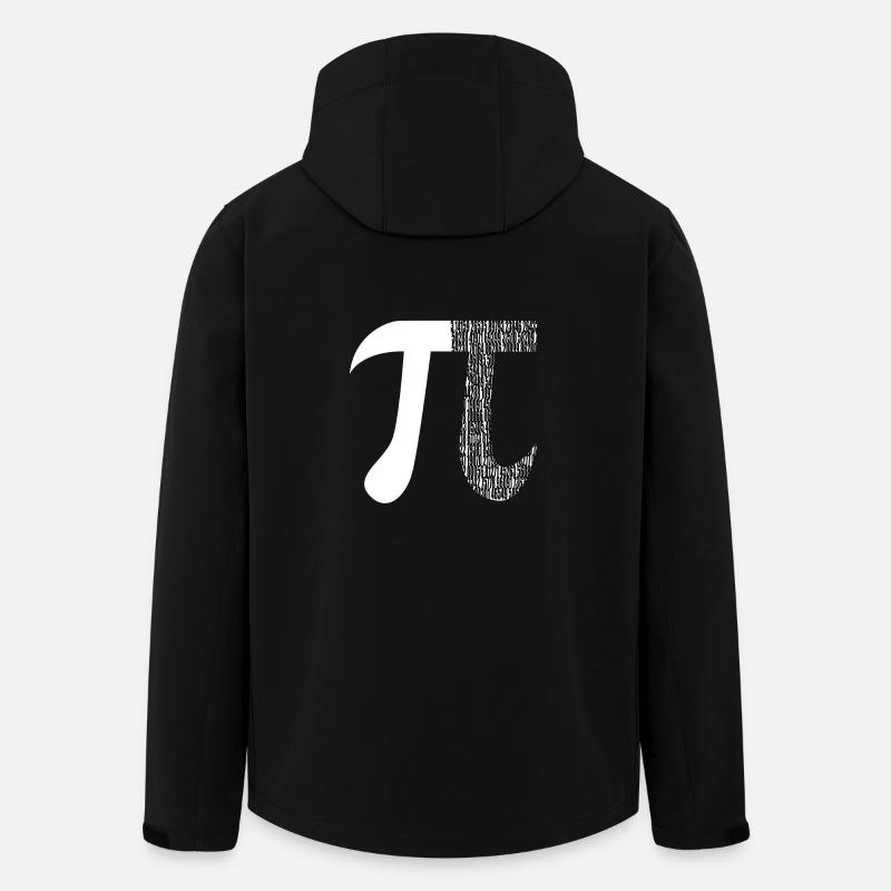 Pi Ziffern Mathematik Symbol Lustige Mathe Nerd Pi - Recycelte Männer Softshell-Jacke von Stanley/Stella - Schwarz