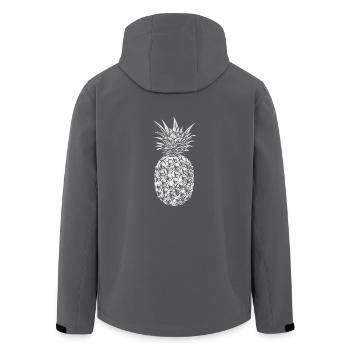 Coole Ananas Pineapple Geschenk Sonnenbrillen - Recycelte Männer Softshell-Jacke von Stanley/Stella - Schwarz - Hinten - AI Model Male 185 light (185cm)