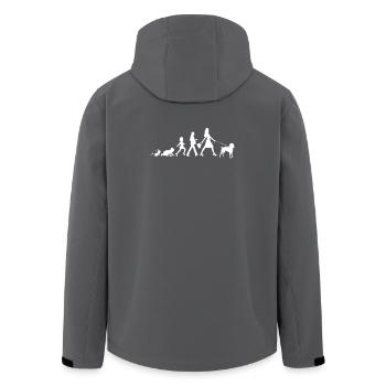 German Wirehaired Pointer Geschenke Grow Evolution - Recycelte Männer Softshell-Jacke von Stanley/Stella - Schwarz - Hinten - AI Model Male 185 light (185cm)