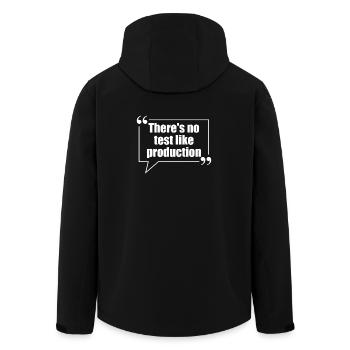 Les programmeurs, logiciels, informatique, développeur - Veste softshell homme en polyester recyclé Stanley/Stella - noir - Dos - AI Model Male 185 light (185cm)
