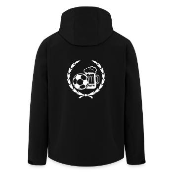 Football Beer Laurel Wreath Gift World Champion - Men’s Recycled Softshell Jacket by Stanley/Stella - black - Back - AI Model Male 185 light (185cm)