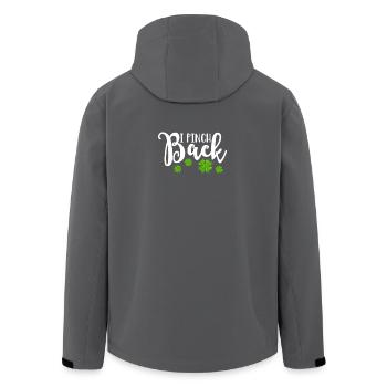 I Pinch Back St. Patricks Day Green Irish Shamrock - Men’s Recycled Softshell Jacket by Stanley/Stella - black - Back - AI Model Male 185 light (185cm)