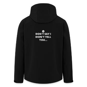 Je vous ai dit que j'ai dit btc Bitcoin BC Crypto crypto - Veste softshell homme en polyester recyclé Stanley/Stella - noir - Dos - AI Model Male 185 light (185cm)