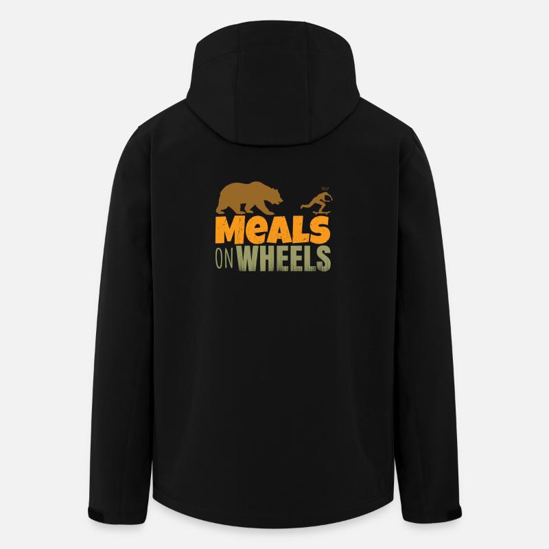 skateboard - meals on wheels - Men’s Recycled Softshell Jacket by Stanley/Stella - black