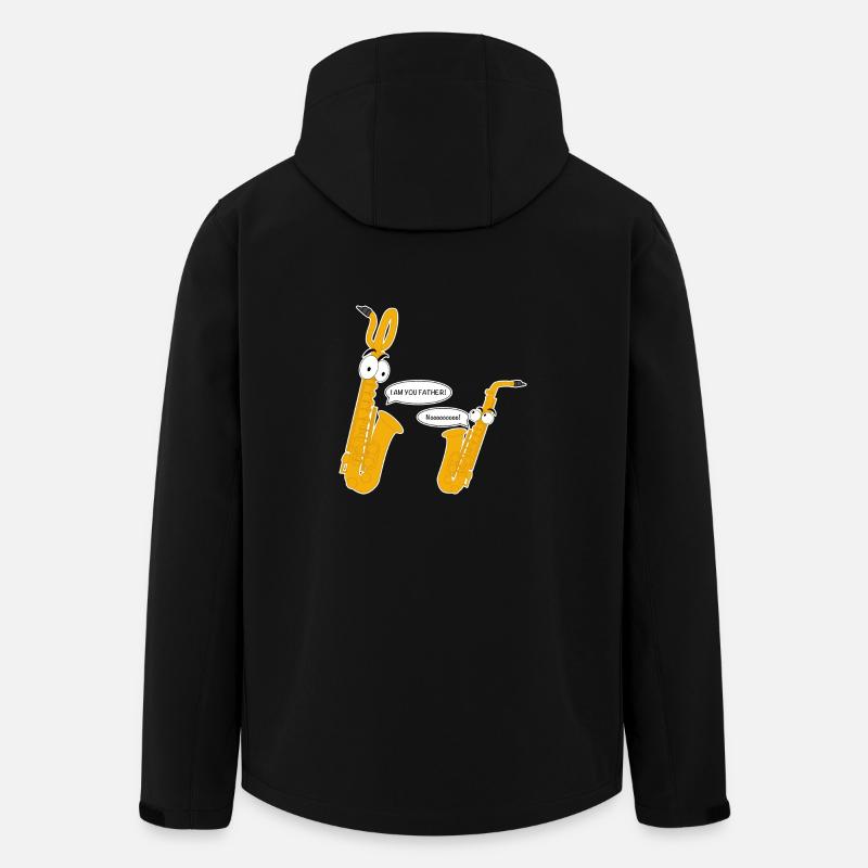 Personificated Bariton Saxophone. - Recycelte Männer Softshell-Jacke von Stanley/Stella - Schwarz
