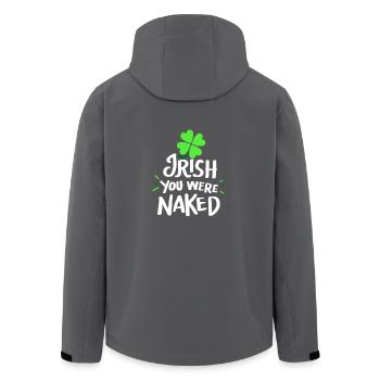 Lustiges St. Patricks Day Shirt - Recycelte Männer Softshell-Jacke von Stanley/Stella - Anthrazit - Hinten - AI Model Male 185 light (185cm)