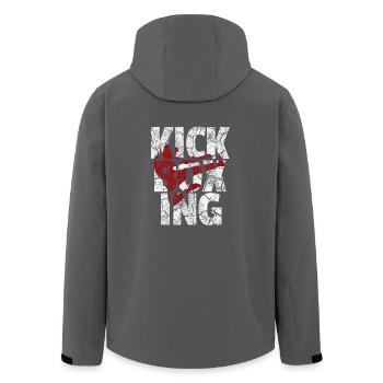 Kickboxing Kick Boxer Kickboxen Geschenk Kampf - Recycelte Männer Softshell-Jacke von Stanley/Stella - Schwarz - Hinten - AI Model Male 185 light (185cm)
